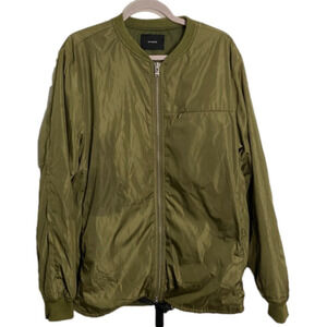 Stampd Olive Bomber  Jacket Full-Zip Mens Size XL